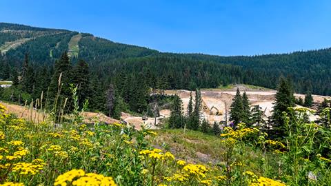 image of construction happening to build parking lot at Schweitzer