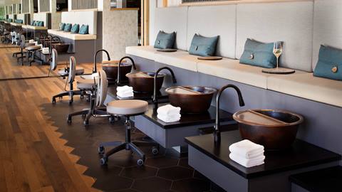 image of space at Cambium where guests can get foot treatments