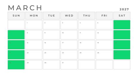 march kids craft calendar