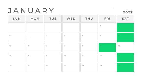 january calendar for kids night out