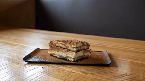 image of homemade tiramisu at Crow's Bench at Schweitzer