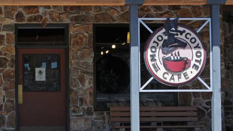 mojo cafe sign in the summer
