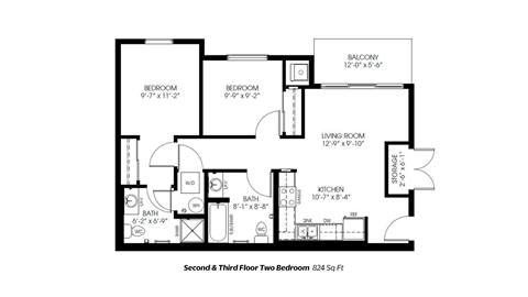 blueprints of apartments at employee housing