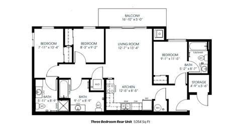 blueprints of apartments at employee housing