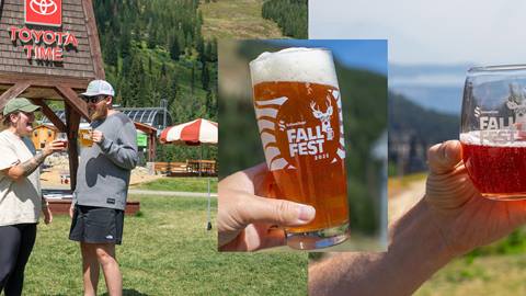 fall fest glassware collage