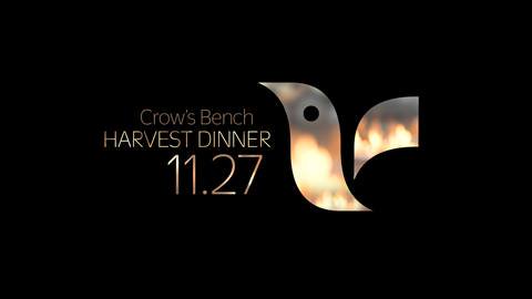 image promoting Crow's Bench Harvest Dinner on 11/27