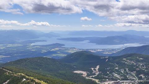 view of lake pend oreille from Schweitzer