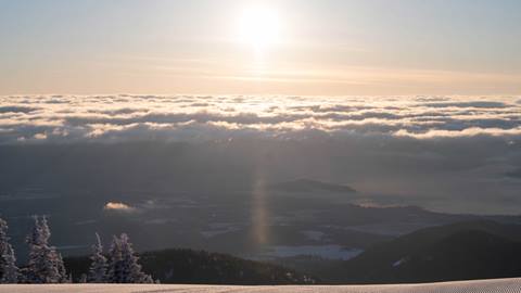 sunrise from the summit of Schweitzer
