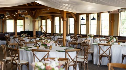 image of tables set up at Schweitzer North Room