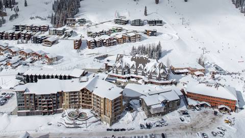 drone view of Schweitzer village