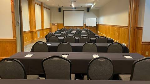 photo of tables and chairs for convention