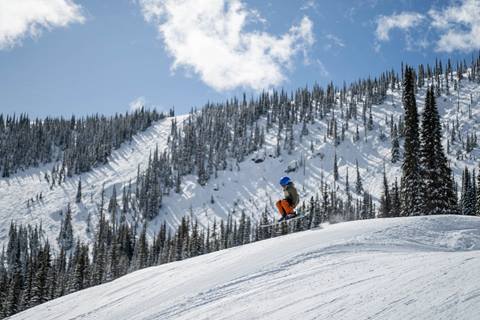 kid hitting jump at Schweitzer
