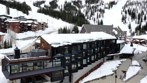 drone view of humbird hotel