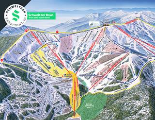 Schweitzer Bowl Trail Map High Res