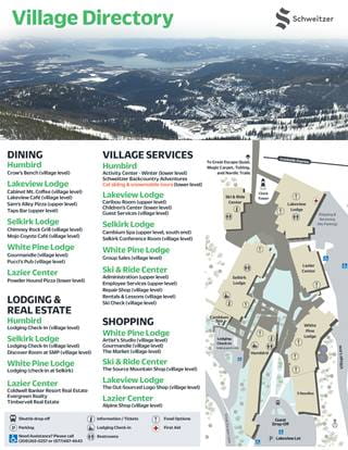 village directory at Schweitzer