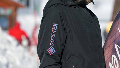 person wearing fore-tex jacket