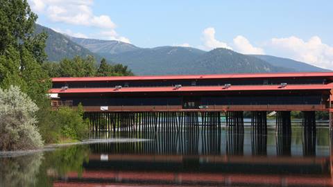long bridge at Sandpoint