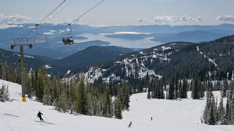 view of lake pend oreille from basin express