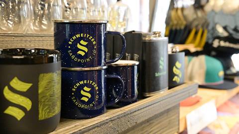 cups and logo items at the source at Schweitzer