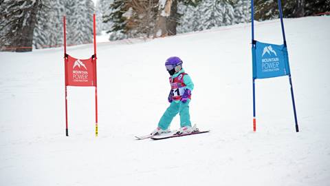 small child racing at Schweitzer