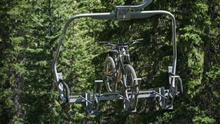mountain bike on lift