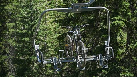 mountain bike on lift