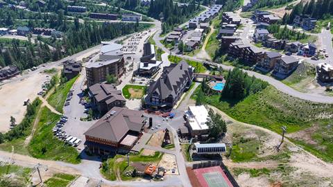 the village from drone
