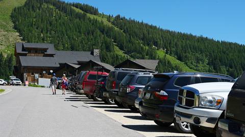 vehicles parked at schweitzer