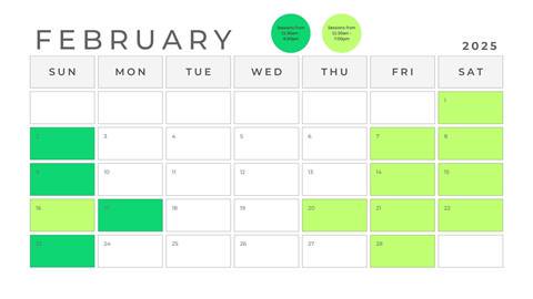 february calendar