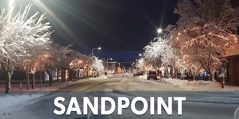 sandpoint streets covered in snow