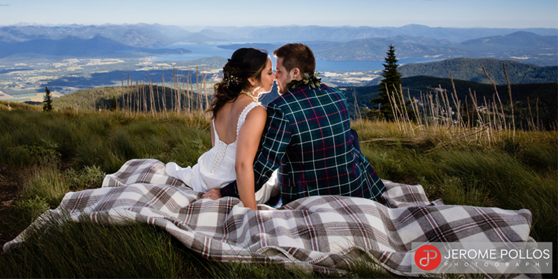 weddings and couples on summit of Schweitzer